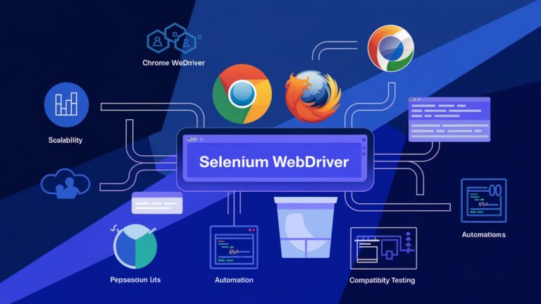 Code snippet showing a Selenium script for cross-browser testing with browser-specific configurations.