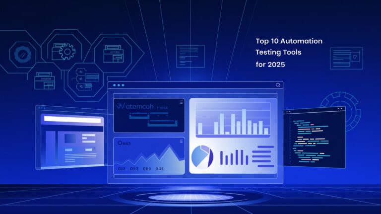 Visual representation of QA tools like Selenium, Jira, and Tableau.