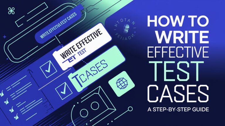 Graphic showcasing benefits of test cases like improved coverage, defect detection, and communication.